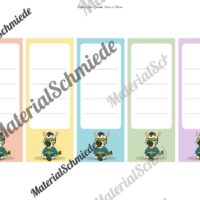 Ordnerrücken für die Zebraklasse (Arbeitsblatt 06)