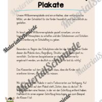 Willkommensplakate für die Zebraklasse (Arbeitsblatt 01)