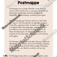 Postmappe für die Zebraklasse (Arbeitsblatt 01)