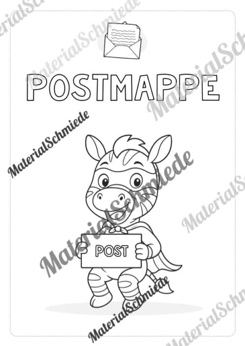 Postmappe für die Zebraklasse (Arbeitsblatt 08)