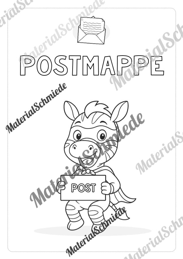 Postmappe für die Zebraklasse (Arbeitsblatt 08)
