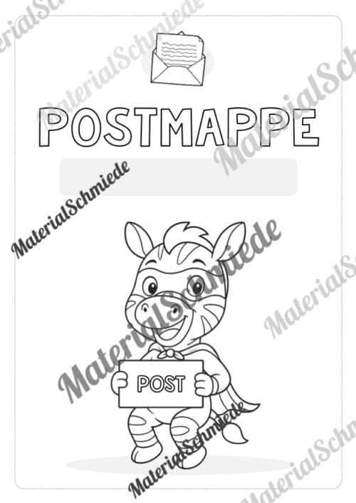 Postmappe für die Zebraklasse (Arbeitsblatt 09)