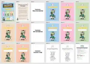 materialschmiede-cm-klassentiere-zebras-postmappe-ueberblick
