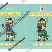 Pultkarten für die Zebraklasse (Arbeitsblatt 04)