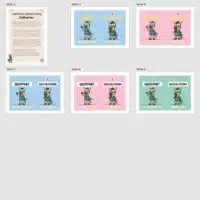 Pultkarten für die Zebraklasse (Überblick)