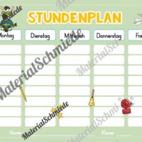 Stundenplan für die Zebraklasse (Arbeitsblatt 04)