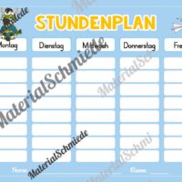 Stundenplan für die Zebraklasse (Arbeitsblatt 06)
