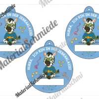 Umhängeschilder zur Einschulung (Zebraklasse) - Arbeitsblatt 02