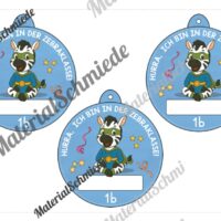 Umhängeschilder zur Einschulung (Zebraklasse) - Arbeitsblatt 04