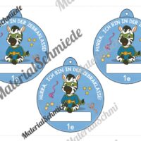 Umhängeschilder zur Einschulung (Zebraklasse) - Arbeitsblatt 07