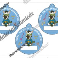 Umhängeschilder zur Einschulung (Zebraklasse) - Arbeitsblatt 08