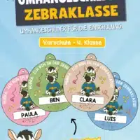 Umhängeschilder zur Einschulung (Zebraklasse)