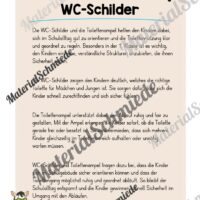 WC-Schilder / Toiletten-Ampel für die Zebraklasse (Arbeitsblatt 01)