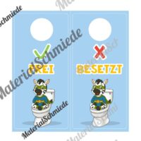 WC-Schilder / Toiletten-Ampel für die Zebraklasse (Arbeitsblatt 06)