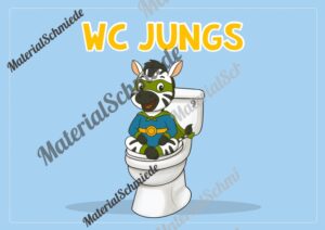 WC-Schilder / Toiletten-Ampel für die Zebraklasse (Arbeitsblatt 08)