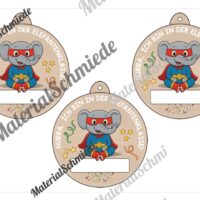 Umhängeschilder zur Einschulung (Elefantenklasse) - Arbeitsblatt 11