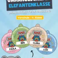 Umhängeschilder zur Einschulung (Elefantenklasse)