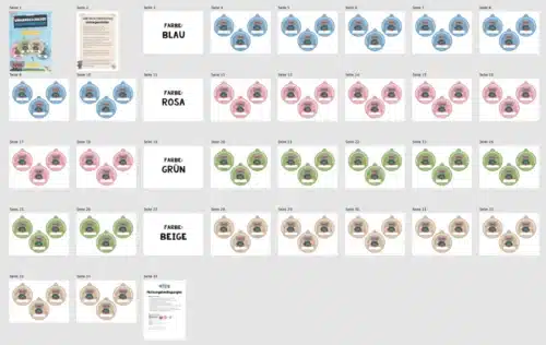 Umhängeschilder zur Einschulung (Elefantenklasse) - Überblick
