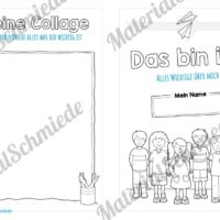 Das bin ich - Büchlein (Deckblatt & Collage)