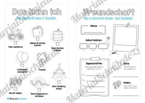 Das bin ich – Büchlein (Das kann ich & Freundschaft)