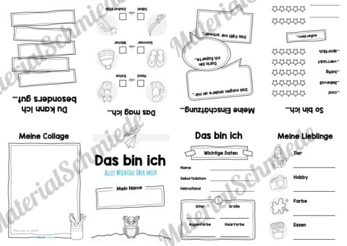Das bin ich - Faltheft (Version 01)