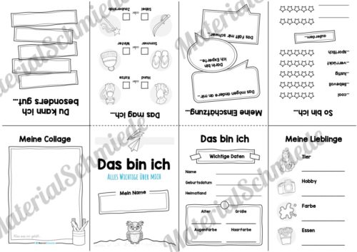 Das bin ich - Faltheft (Version 02)