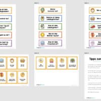 Kärtchen zum Kennenlernen für den Schulunterricht (Überblick)