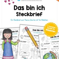 Steckbrief: Das bin ich - für Mädchen