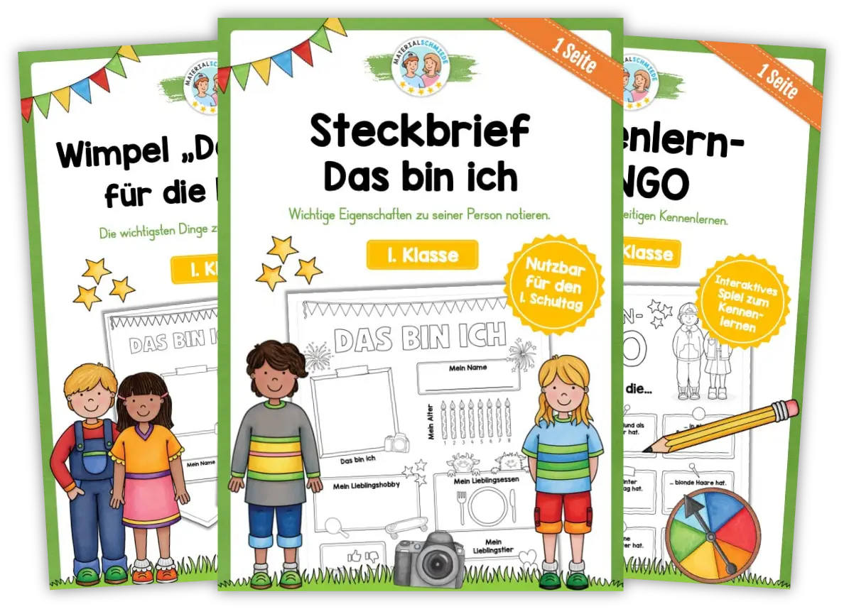 "Das bin ich" Unterrichtsmaterial (1. - 4. Klasse)