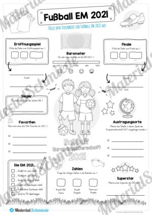 Steckbrief zur Fußball EM 2021 (Vorschau)
