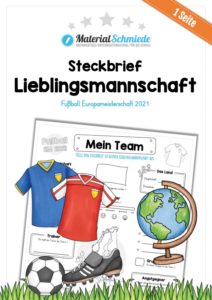 Steckbrief Fußball EM 2021 Meine Lieblingsmannschaft