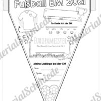 Wimpel zur Fußball EM 2021 (Vorschau)