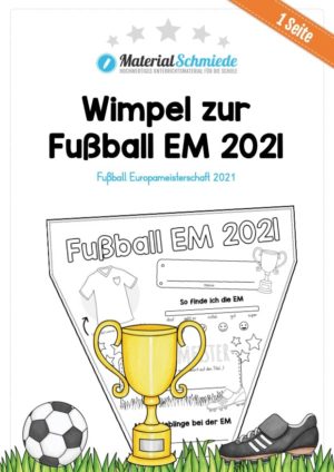 Wimpel zur Fußball EM 2021