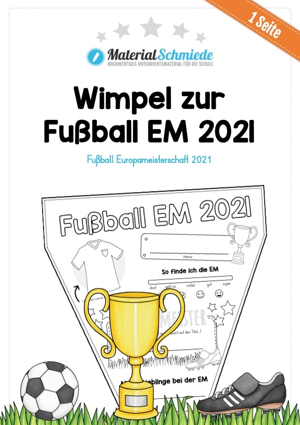 Wimpel zur Fußball EM 2021