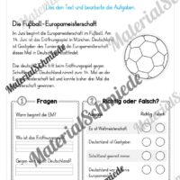 10 Lesetexte zur Fußball EM 2024 (mit Aufgaben) - Vorschau 01