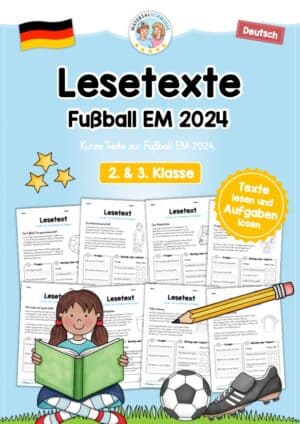 10 Lesetexte zur Fußball EM 2024 (mit Aufgaben)