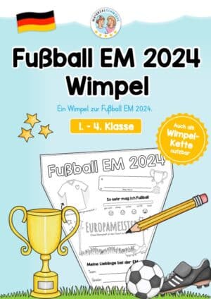 Wimpel zur Fußball EM 2024