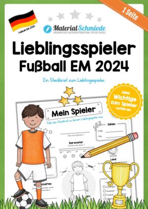 Steckbrief Fußball EM 2024: Mein Lieblingsspieler