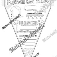 Wimpel zur Fußball EM 2024 (Vorschau)