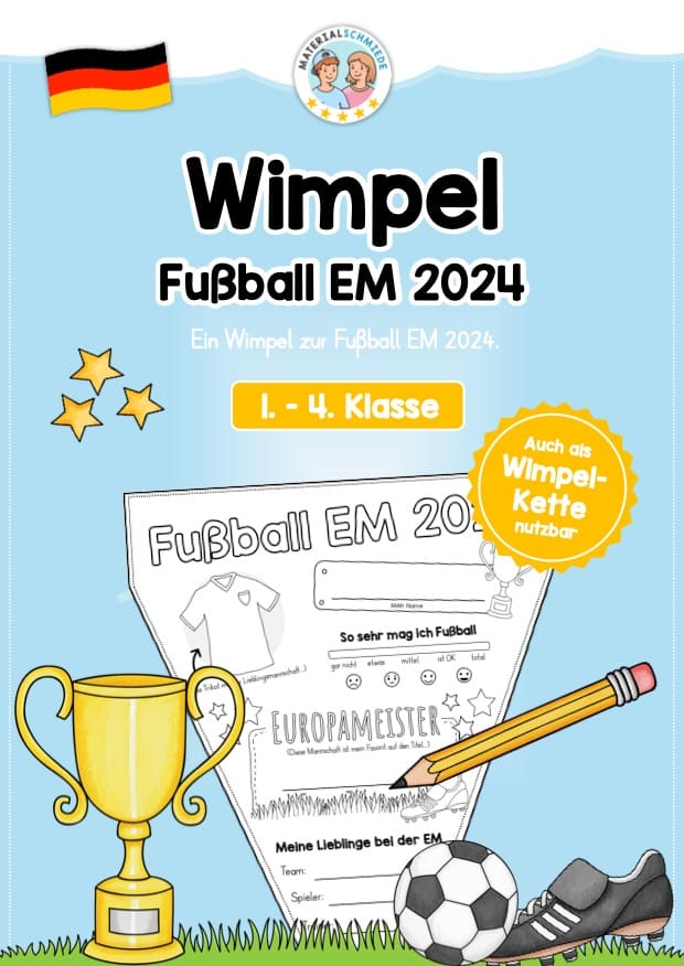 Wimpel zur Fußball EM 2024