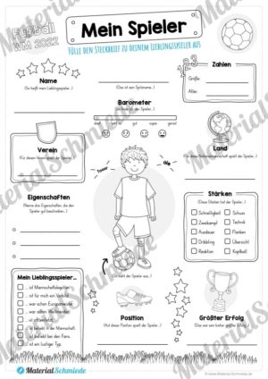 WM 2022: Steckbrief – Mein Lieblingsspieler (Vorschau)