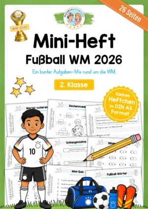 Fußball WM 2026: Mini-Heft - 2. Klasse