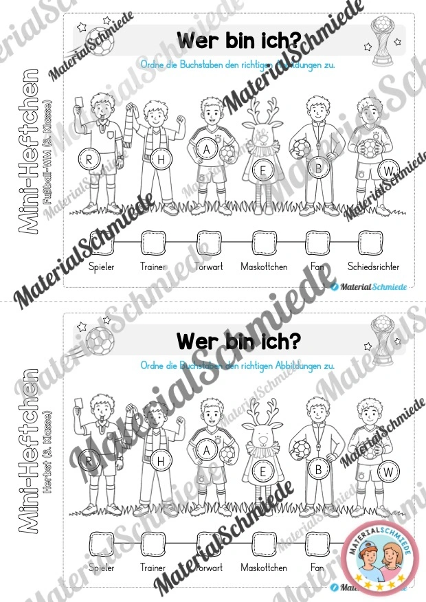Fußball WM 2026: Mini-Heft 3. Klasse - Arbeitsblatt 08