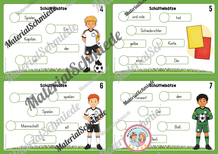 Fußball WM 2026: Schüttelsätze (2. & 3. Klasse) - Arbeitsblatt 02