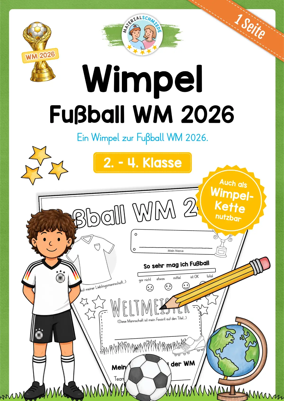 Wimpel zur Fußball WM 2026