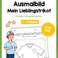 Ausmalbild: Mein Lieblingstrikot