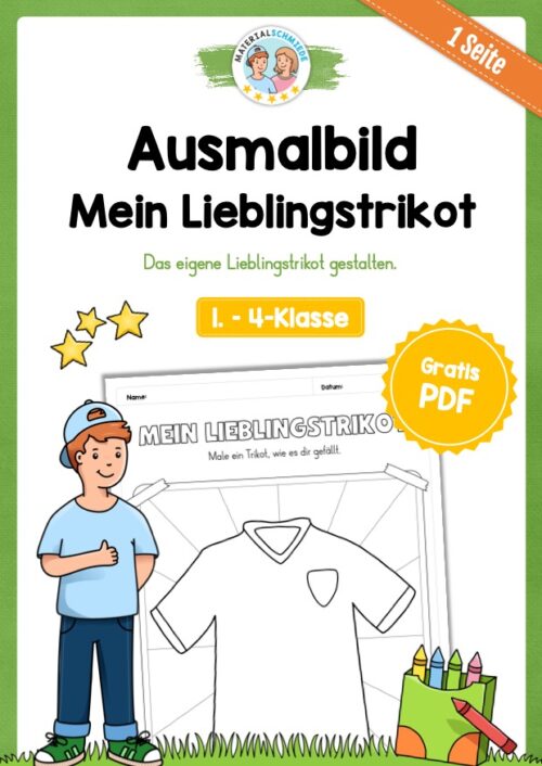 Ausmalbild: Mein Lieblingstrikot