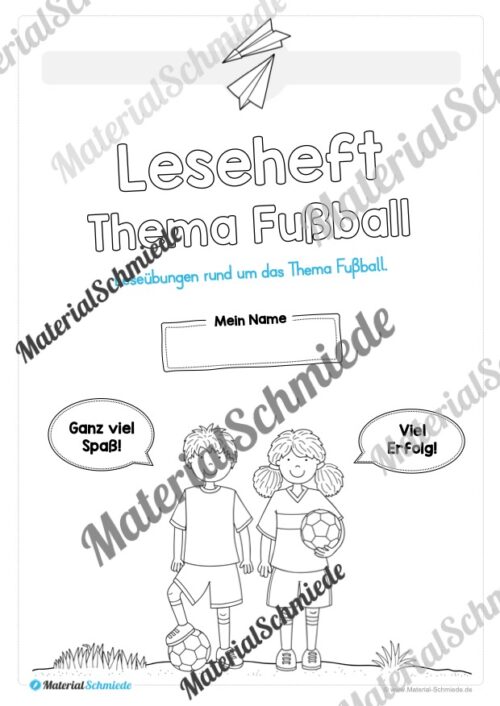 Leseheft: Thema Fußball (1. Klasse) - Vorschau 01