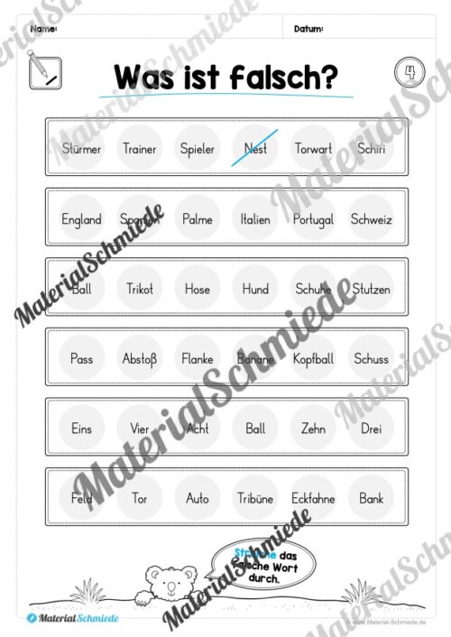 Leseheft: Thema Fußball (1. Klasse) - Vorschau 05