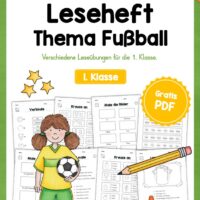 Leseheft: Thema Fußball (1. Klasse)